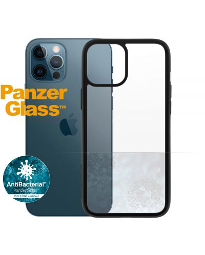 Калъф PanzerGlass - ClearCase, iPhone 12 Pro Max, прозрачен/черен - 1