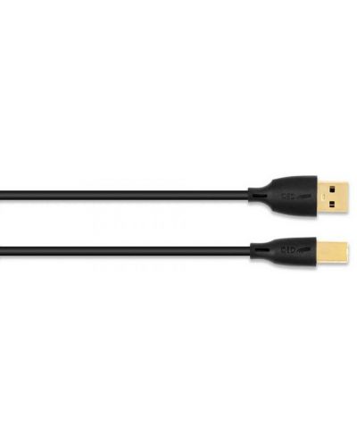 Кабел QED - Connect QE8214, USB/USB-B, 0.75 m, черен - 2
