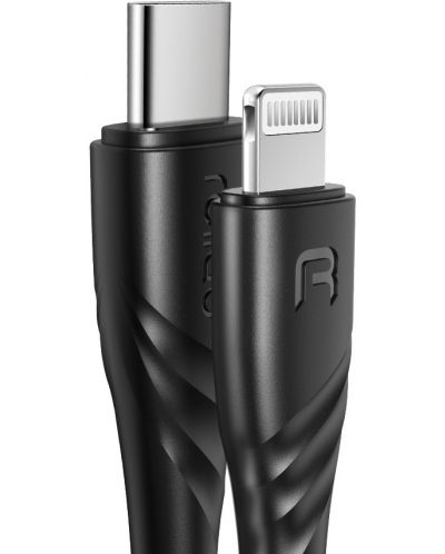 Кабел Xmart - MFi, Lightning/USB-C, 1.2m, черен - 3