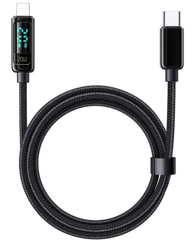 Кабел Xmart - 15038, USB-C/Lightning, 1.2 m, черен - 2