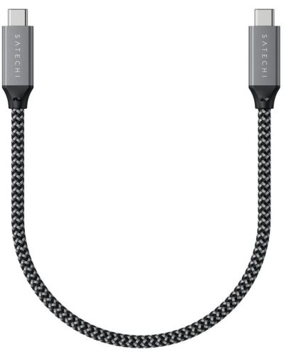 Кабел Satechi - ST-U4C25M, USB-C/USB-C, 0.25 m, сив - 2