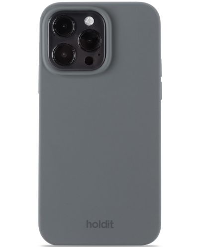 Калъф Holdit - Silicone, iPhone 14 Pro Max, Space Gray - 1