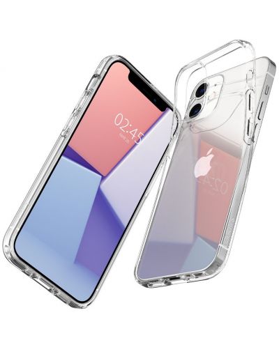 Калъф Spigen - Liquid Crystal, iPhone 12/12 Pro, прозрачен - 6