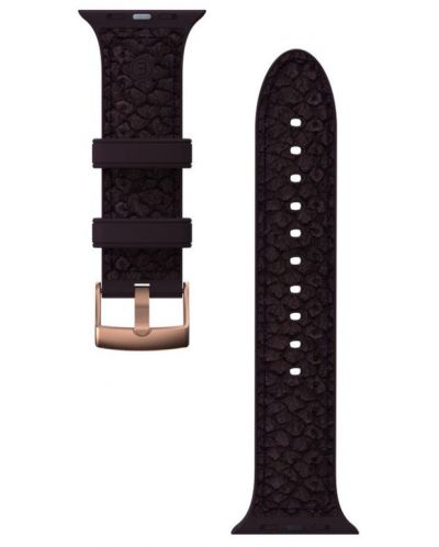 Каишка Njord - Salmon Leather, Apple Watch, 44/45 mm, кафява - 2