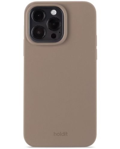 Калъф Holdit - Silicone, iPhone 15 Pro Max, кафяв - 1