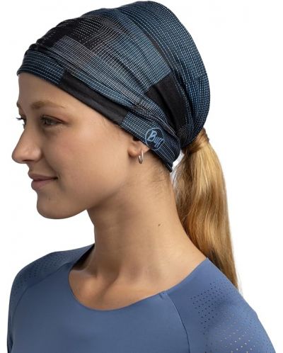 Кърпа за глава BUFF - Coolnet UV Malc Night Blue, синя - 4