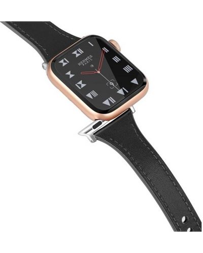 Каишка Techsuit - W033 Eco Leather, Apple Watch, 42/44/45/49 mm, черна - 3