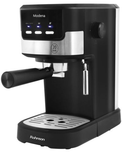 Кафемашина Rohnson - R-98010 Slim, 20 bar, 1.2l, черна/сребриста - 2
