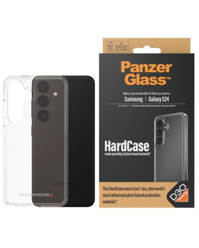 Калъф PanzerGlass - Hardcase D3O, Galaxy S24, прозрачен - 1