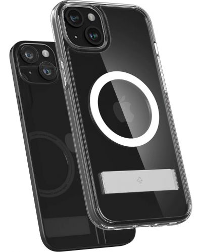 Калъф Spigen - Ultra Hybrid S, iPhone 15 Plus, Crystal Clear - 4