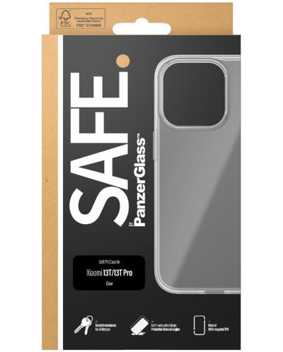 Калъф Safe - TPU, Xiaomi 13T, прозрачен - 3