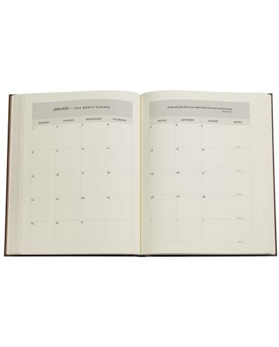 Календар-бележник Paperblanks Arabica - 18 х 23 cm, 112 листа, 2024 - 4