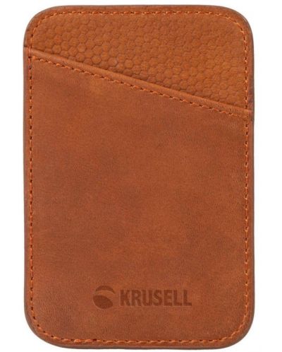 Картодържател Krusell - iPhone MagSafe, кафяв - 3