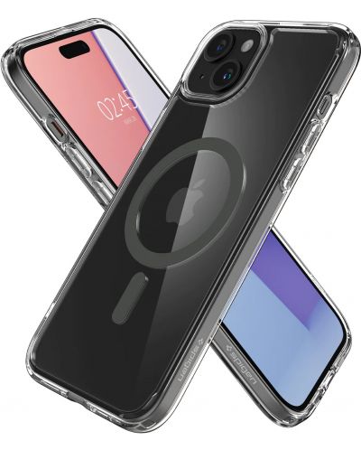 Калъф Spigen - Ultra Hybrid MagSafe, iPhone 15 Plus, Grafite - 2