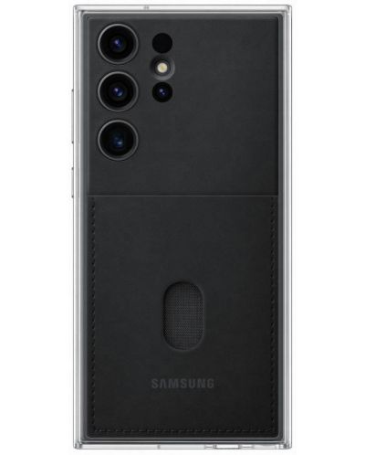 Калъф Samsung - Frame, Galaxy S23 Ultra, черен/прозрачен - 1