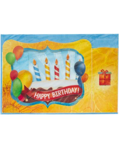Картичка Gespaensterwald 3D - Happy Birthday Cake - 3