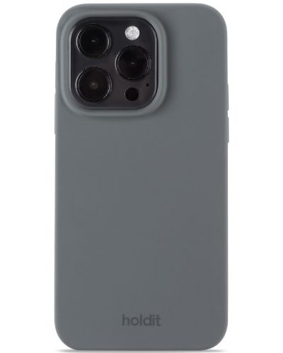 Калъф Holdit - Silicone, iPhone 14 Pro, Space Gray - 1