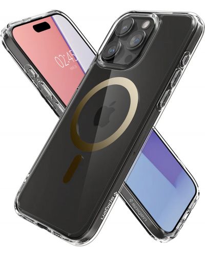 Калъф Spigen - Ultra Hybrid MagSafe, iPhone 15 Pro, златист - 2