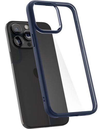 Калъф Spigen - Ultra Hybrid, iPhone 15 Pro, Navy Blue - 3