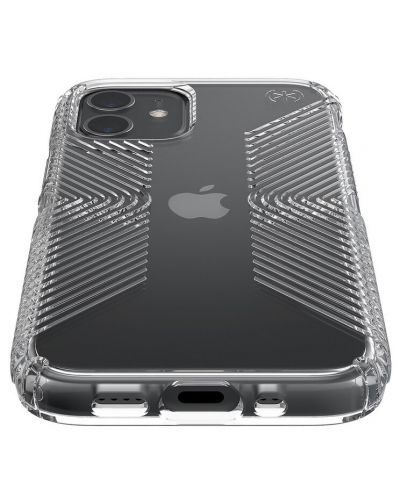 Калъф Speck - Presidio Perfect Clear Grips, iPhone 12 mini, прозрачен - 3