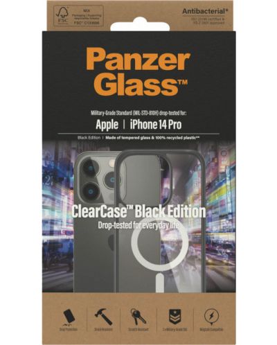 Калъф PanzerGlass - ClearCase MagSafe, iPhone 14 Pro, черен - 3