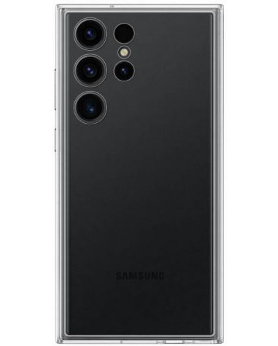 Калъф Samsung - Frame, Galaxy S23 Ultra, черен/прозрачен - 3