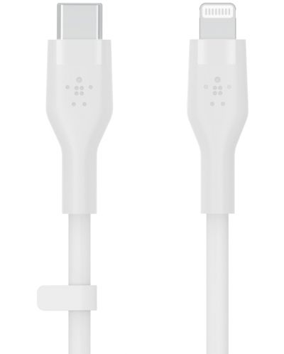 Кабел Belkin - Boost Charge, USB-C/Lightning, 1 m, бял - 1