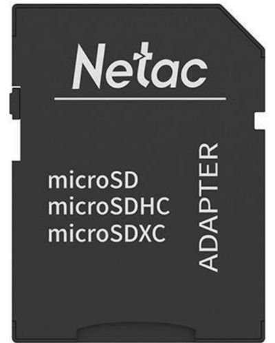 Карта памет Netac - 32GB PRO A1, microSDHC, Class10 + адаптер - 3