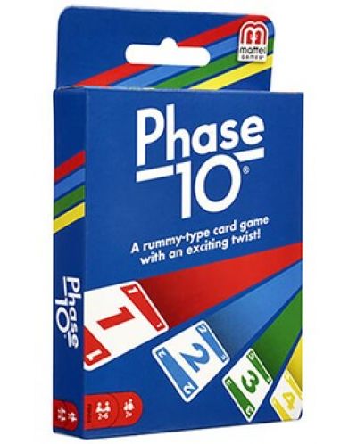 Карти за игра Mattel - Uno, Phase 10 - 1
