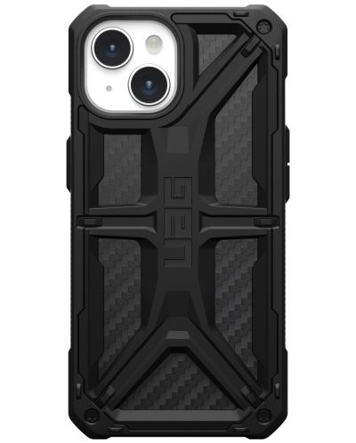 Калъф UAG - Monarch, iPhone 15, Carbon Fiber - 1