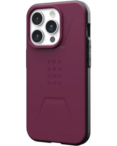 Калъф UAG - Civilian MagSafe, iPhone 15 Pro, червен - 4