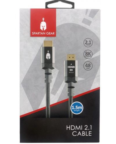 Кабел Spartan Gear - 075774, HDMI/HDMI, 1.5m, Aluminum - 2
