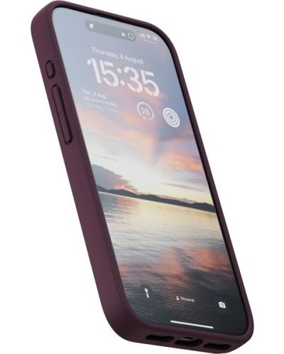 Калъф Njord - Salmon Leather MagSafe, iPhone 15 Pro, кафяв - 3