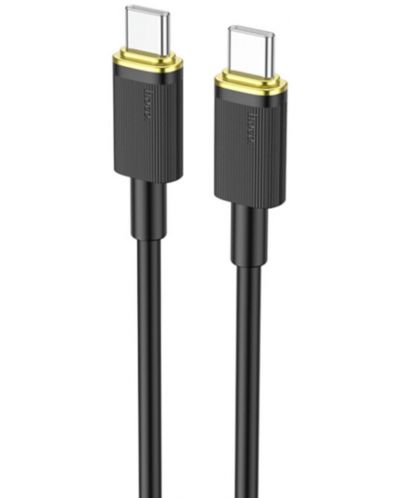 Кабел Hoco - U109, USB-C/USB-C, 1.2 m, черен - 1
