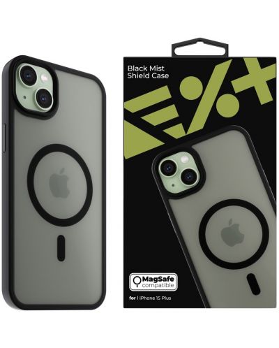 Калъф Next One - Black Mist Shield MagSafe, iPhone 15 Plus, черен - 1