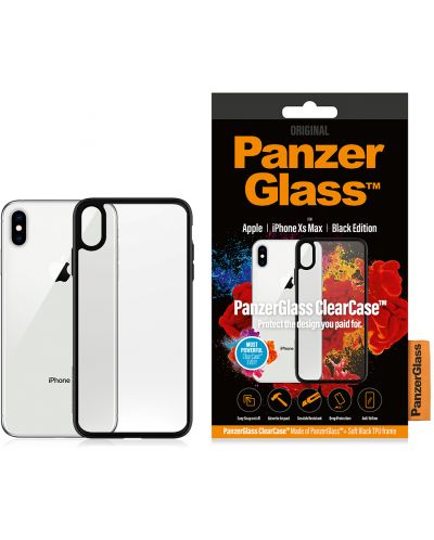 Калъф PanzerGlass - Clear, iPhone XS Max, прозрачен/черен - 3