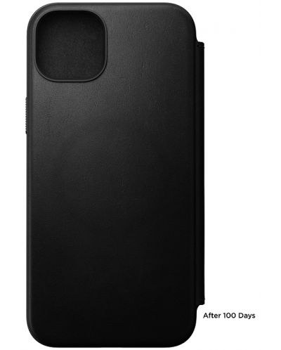 Калъф Nomad - Modern Leather Folio, iPhone 15 Plus, черен - 4