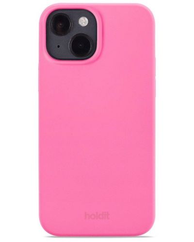 Калъф Holdit - Silicone, iPhone 14, розов - 1