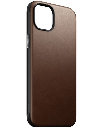 Калъф Nomad - Modern Leather, iPhone 15 Plus, кафяв - 5