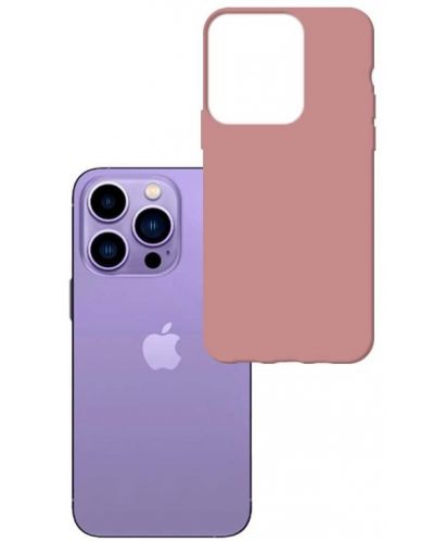 Калъф 3mk - Matt, iPhone 14 Pro, розов - 1