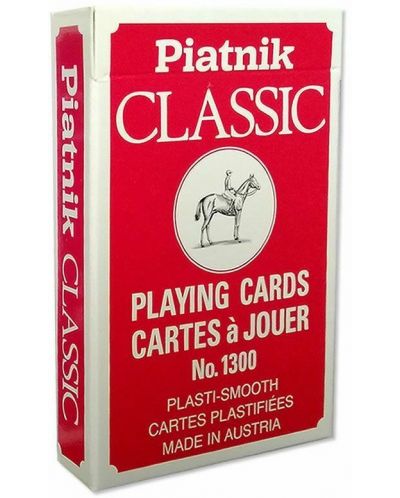 Карти за игра Piatnik 1302, цвят червени - 1