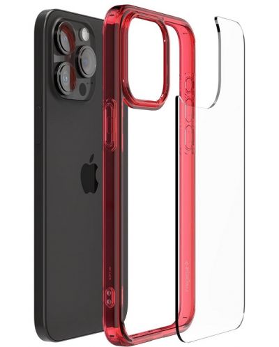 Калъф Spigen - Ultra Hybrid, iPhone 15 Pro, Deep Red - 3