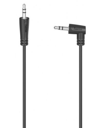 Аудио кабел Hama - 205286, жак 3.5 mm/жак 3.5 mm 90°, 1.5 m, черен - 1