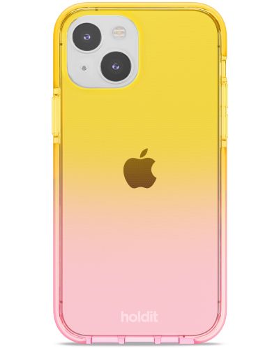 Калъф Holdit - SeeThru, iPhone 14/13, Bright Pink/Orange Juice - 1