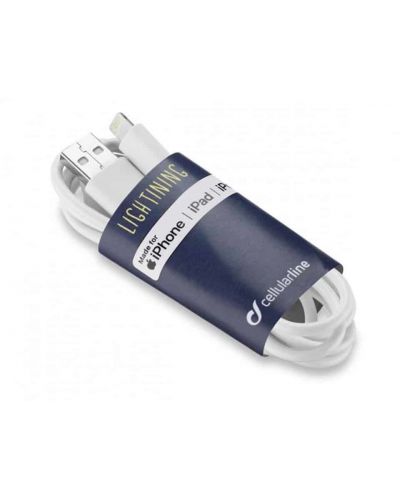 Кабел Techaway - 5989, USB-A/Lightning, 0.9 m, бял - 1