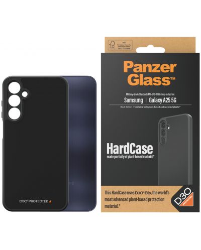Калъф PanzerGlass - HardCase D3O, Galaxy A25 5G, черен - 2