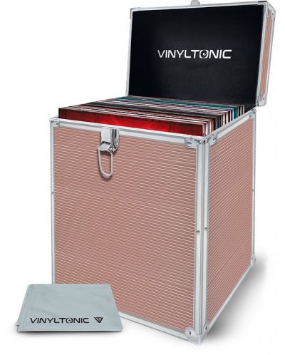 Калъф за грамофонни плочи Vinyl Tonic - VT02RG, розов - 1