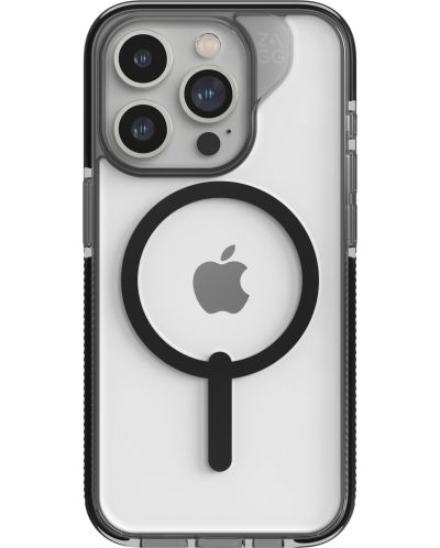 Калъф Zagg - Santa Cruz Snap, iPhone 15 Pro, прозрачен/черен - 1
