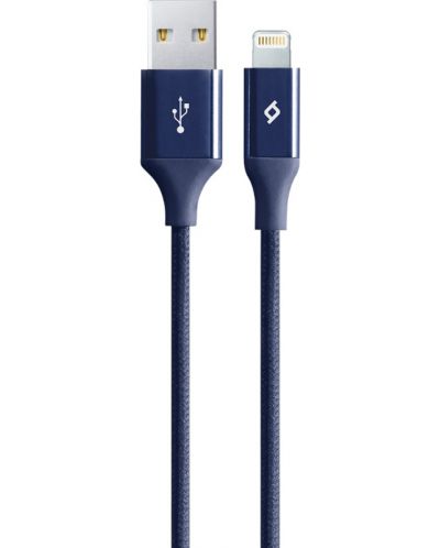 Кабел ttec - AlumiCable, USB-A/Lightning, 1.2 m, син - 1