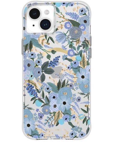 Калъф Case-Mate - Rifle Paper Garden Party Blue MagSafe, iPhone 15 Plus - 1